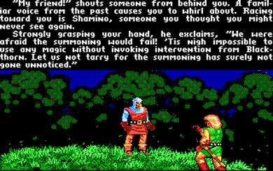 Screenshot of The Hitchhiker's Guide to the Galaxy (Amiga, 1984) - MobyGames